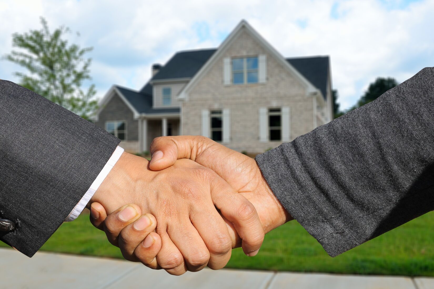 Two people shaking hands