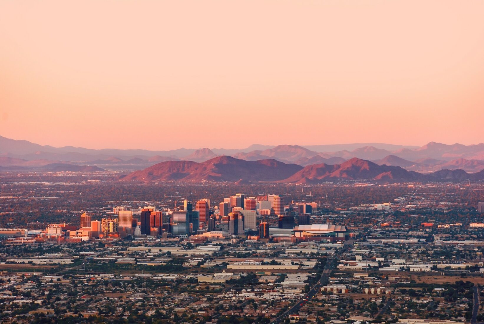 Skyline view of Phoenix