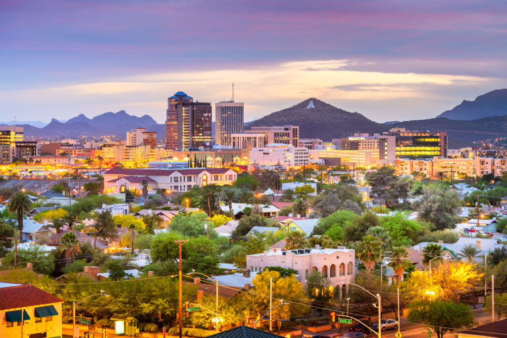 Skyline view of Tucson