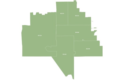 Chandler Arizona map