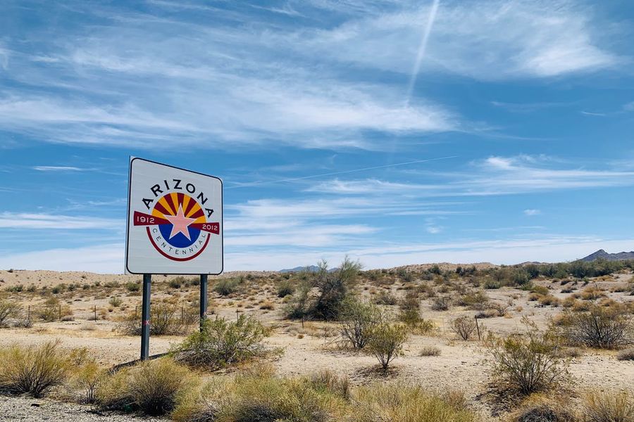 Arizona road sign