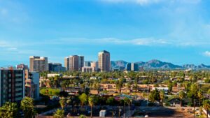 Arizona suburb skyline